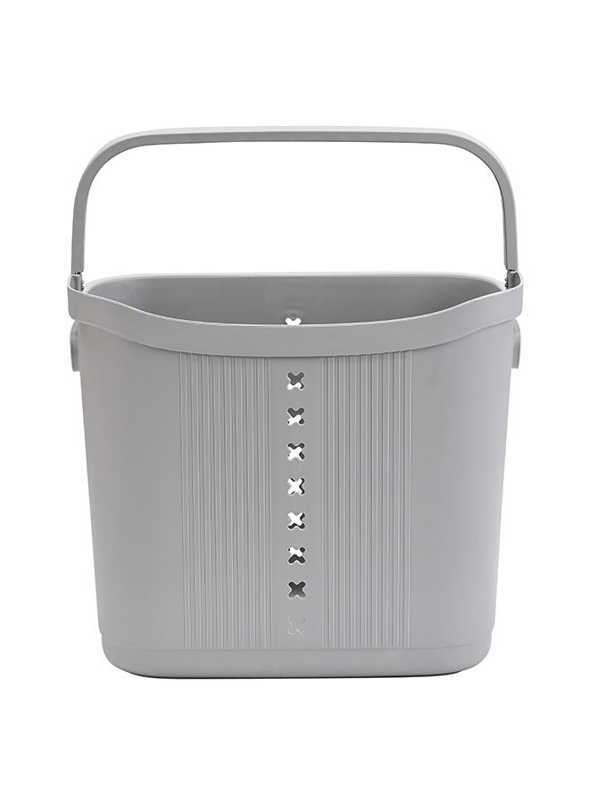 LAWAZIM Plastic Laundry Basket - Grey - 35L Laundry Hamper with Comfortable Handles, Easy-Clean Surface, Durable Build, and Ventilated Design - for Clothes, Storage, Bathrooms, and Home Organization - Image 4
