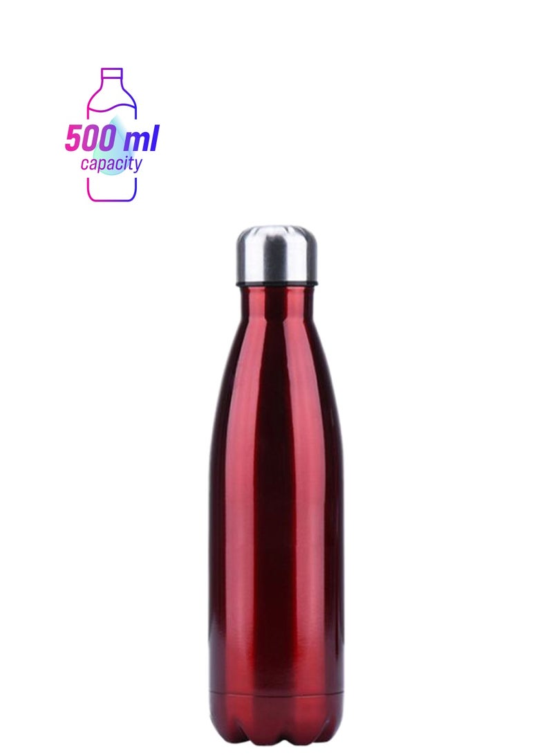 Thermal Insulated Water Bottle Red/Silver - Image 1