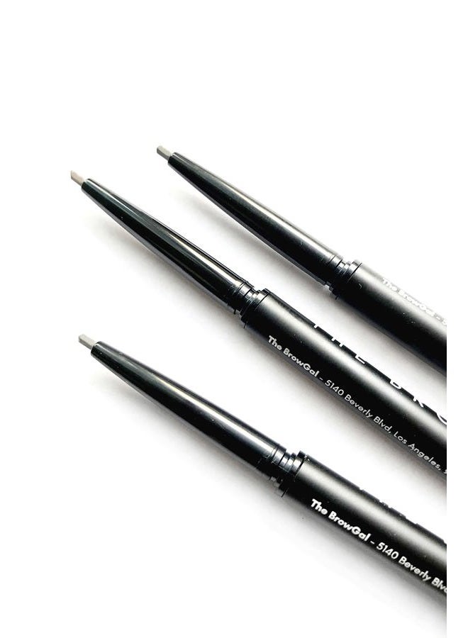 The BrowGal Soft Touch Powder Pencil, Automatic Powder Based with Built-In Brush - Incredible Gradient Effect to Your Eyebrow Make-Up, Natural Looking Brows, Smudge Proof & Anti-Fade -"Cappuccino" - Image 3