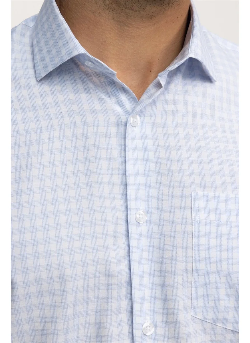 Tudors Classic Fit Comfortable Slim Striped Cotton Tie Collar Men's Shirt
