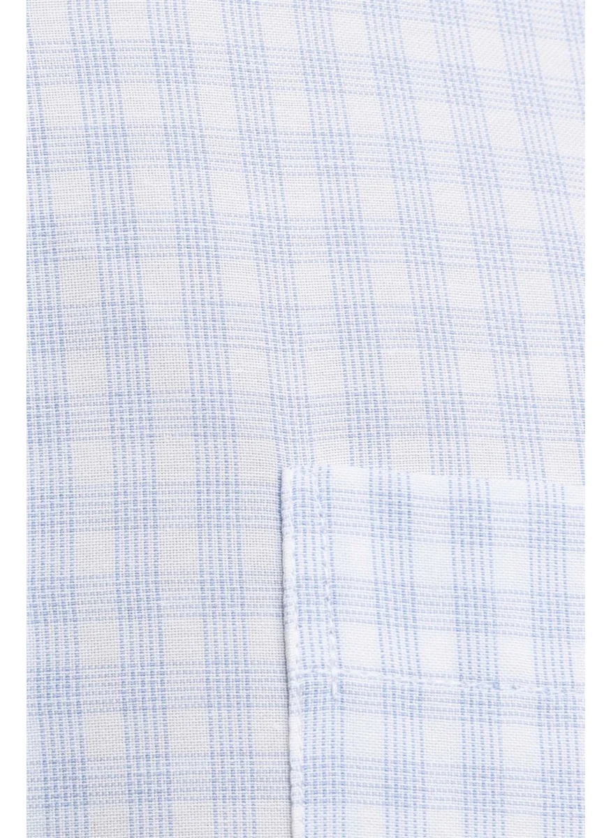 Tudors Classic Fit Comfortable Slim Striped Cotton Tie Collar Men's Shirt