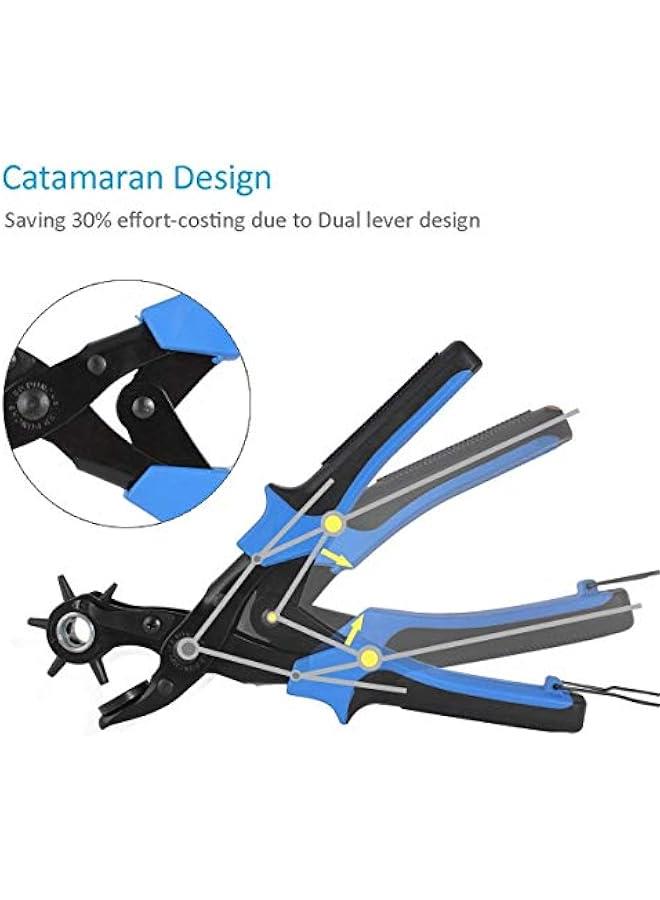 بي دبليو اس جاي اداة ثق الجلد لثق الاحزمة  خرامة ومسطرة قياس  اداة قطع وازالة لثق الجلود والاحزمة والمطاط واللاستيك الخ - Image 2