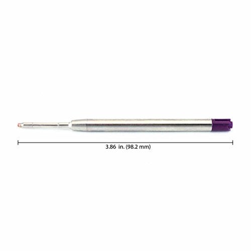 Monteverde Ballpoint Refill to Fit Parker Ballpoint Pens, Medium Point, Soft Roll, Purple, 2 per Pack (P132PL) - Image 2