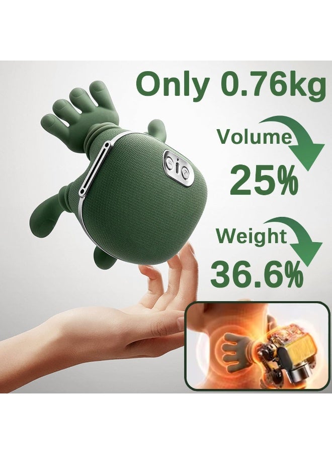 N7 Shoulder and Neck Massager, Neck Massager for Pain Relief Deep Tissue with Two-Speed Temperature Adjustment Dual-Zone Heat, Back and Leg Massagers with Simulation Palm, Useful Gift - Image 3