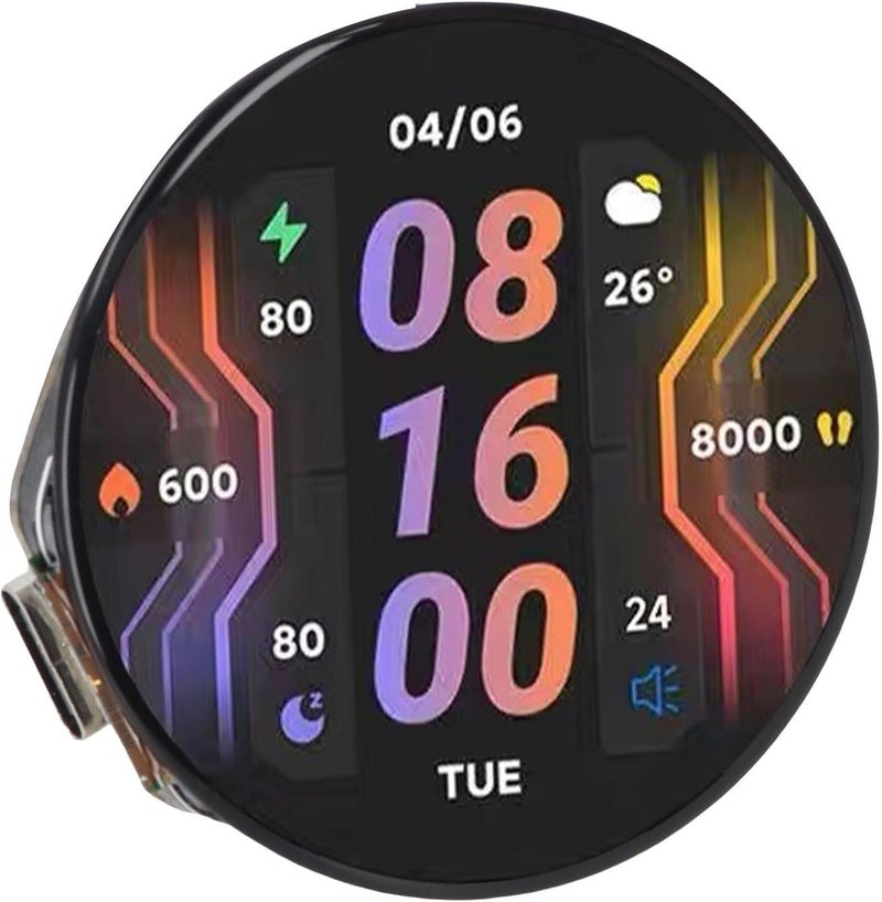 لوحة عرض LCD تعمل باللمس عامة الاستخدام مناسبة لـ -S3R8، عرض متعدد الاستخدامات، مثالية لمشاريع الهواة (DIY)، شاشة دائرية بحجم 1.46 بوصة - Image 5