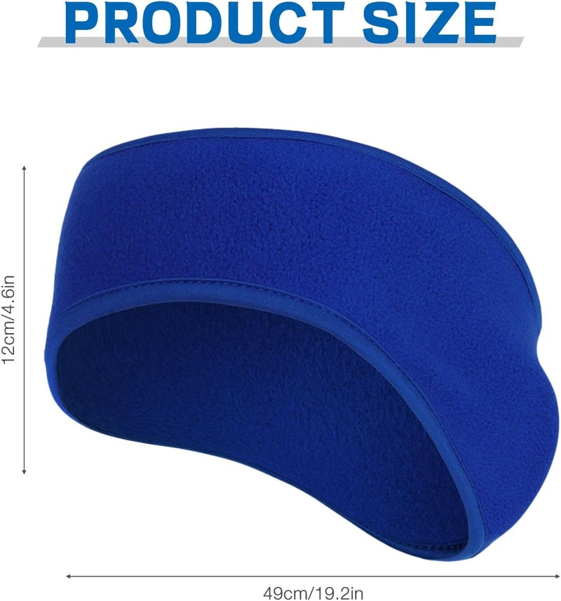 Komake Ear Warmers Headband, Fleece Earmuffs Running Headband Winter Ear Covers Moisture Wicking Ski Sport Headband for Men & Women (19.2 inches, One Size, Cycling) - Image 2