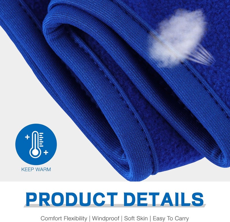 Komake Ear Warmers Headband, Fleece Earmuffs Running Headband Winter Ear Covers Moisture Wicking Ski Sport Headband for Men & Women (19.2 inches, One Size, Cycling) - Image 4