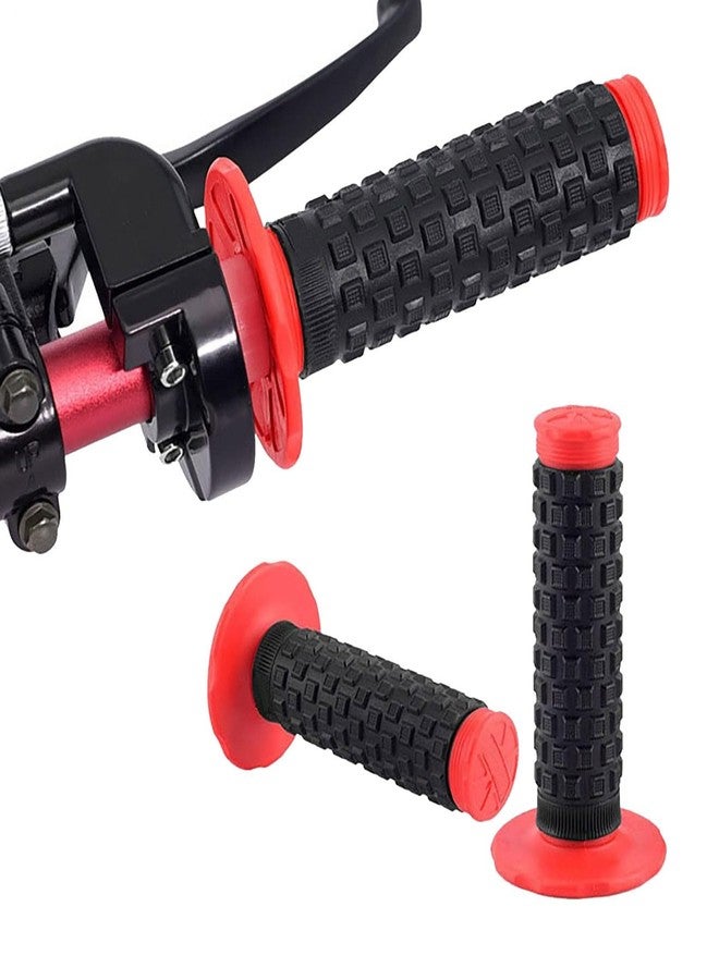 HJSIUTV Universal 7/8 Inch Motorcycle Hand Grips Cover Protectors Dirt Bike Throttle Bar Grip Compatible with Kawasaki KX60 KX125 KX250F Suzuki DRZ125L DR650 YZ250F WR250R TTR110 CR80R CRF150R (Gary) - Image 3