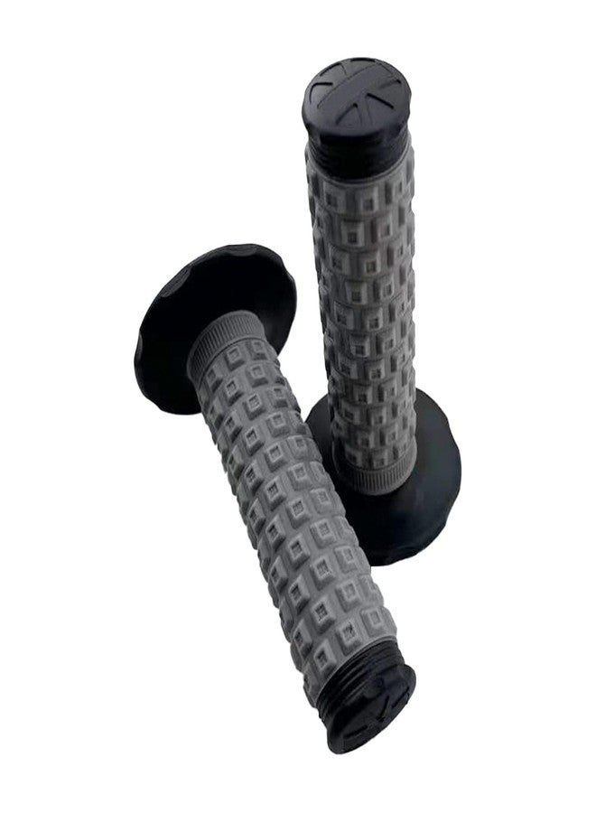 HJSIUTV Universal 7/8 Inch Motorcycle Hand Grips Cover Protectors Dirt Bike Throttle Bar Grip Compatible with Kawasaki KX60 KX125 KX250F Suzuki DRZ125L DR650 YZ250F WR250R TTR110 CR80R CRF150R (Gary) - Image 1