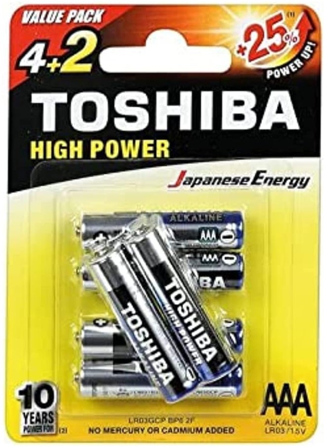 Toshiba Toshiba High Power LR 03 AAA  4 +2  - Image 2