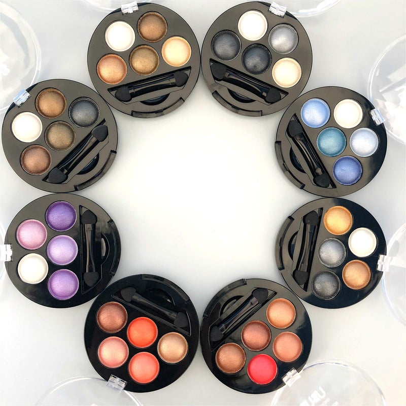 Mallofusa 5 Colors Eye Shadow Powder Metallic Shimmer Eyeshadow Palette (Galaxy Silver) 4.7oz - Image 5