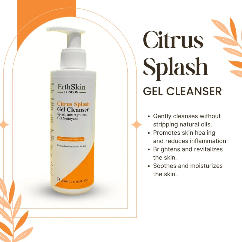 إيرث سكين لندن Citrus Splash Gel Cleanser 200ml
