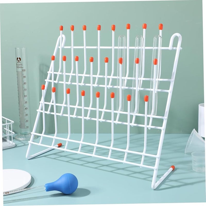 Wall Mounted Detachable Pegs Laboratory Drying Rack for Test Tubes and Utensils - Image 5