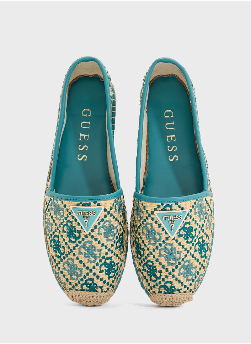 GUESS Logo Detailed Flat Espadrilles  - Image 5