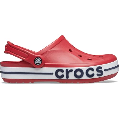 Crocs Unisex-Adult Bayaband Clogs, Pepper/Navy, 9 Men/11 Women - Image 2