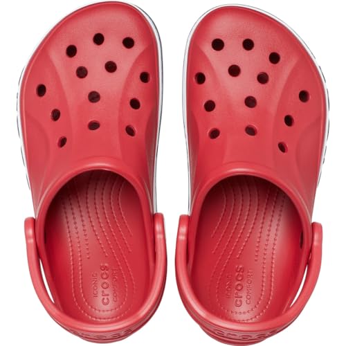 Crocs Unisex-Adult Bayaband Clogs, Pepper/Navy, 9 Men/11 Women - Image 4
