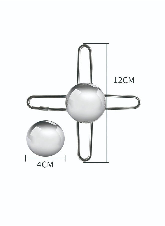 Generic Coffee Cooling Ball,Stainless Steel Reusable Coffee Cooler,Espresso Frozen Ball,Ball Metal Ice Sphere Chilling for Unleashing Original Flavours,Iced Coffee Tool,Iced Coffee Accessories  - Image 5