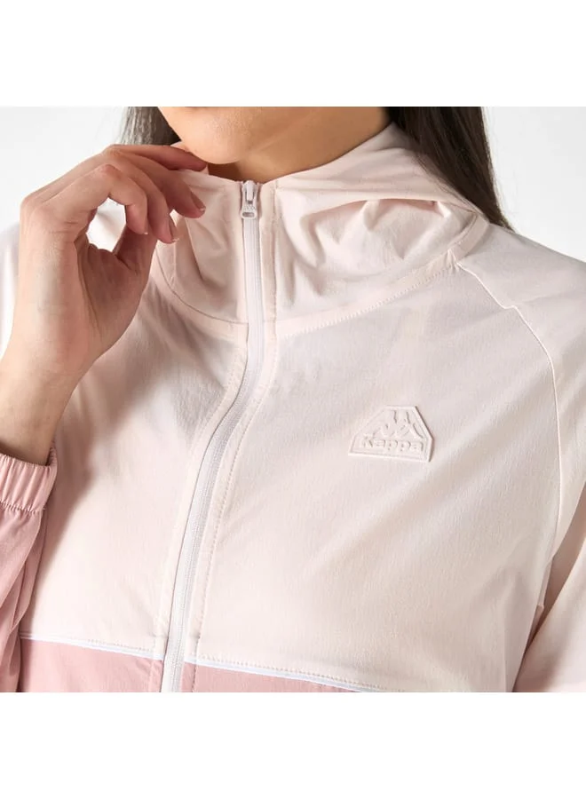 Kappa Kappa Panelled Zip Through Hoodie with Pockets
