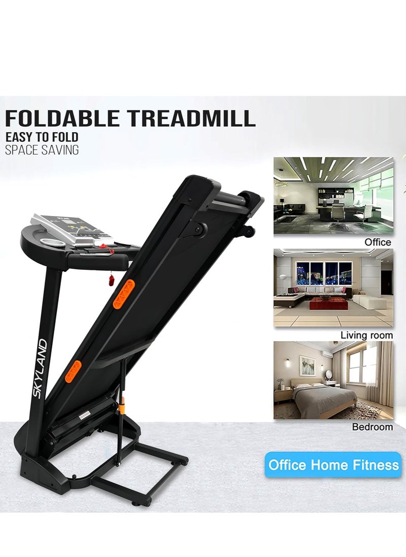 Sky Land Foldable Electric Treadmill for Home Use with Bluetooth Speaker, LCD Display, 12 Preset Programs, Fitshow APP  - Image 5
