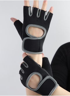 Styli Contrast Trim Peep Arm Back Weight Lifting Gloves  - Image 1