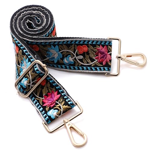 S-Jacorry Purse Strap Replacement Crossbody Wide Shoulder Strap Adjustable Canvas Straps Handbag Strap Replacement Belts - Image 3