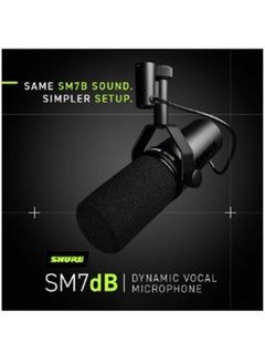 Shure Vocal Microphone With Built-In Preamp SM7dB Black  - Image 3