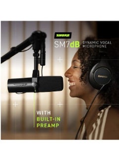 Shure Vocal Microphone With Built-In Preamp SM7dB Black  - Image 5