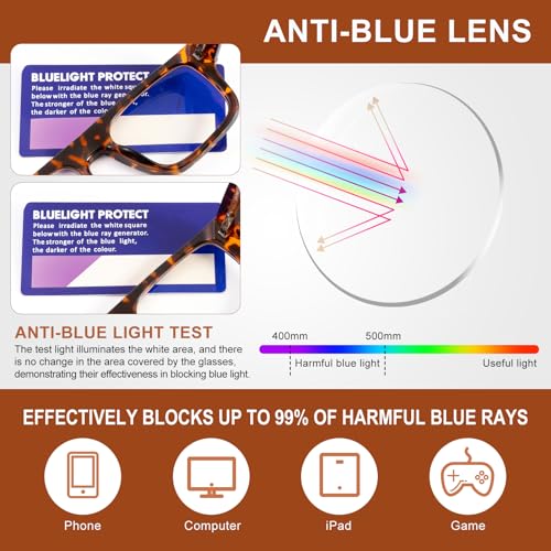 OuShiun Oversized Progressive Reading Glasses, Photochromic Multifocal Readers for Men & Women with Spring Hinge(DEMI+2.5) - Image 5