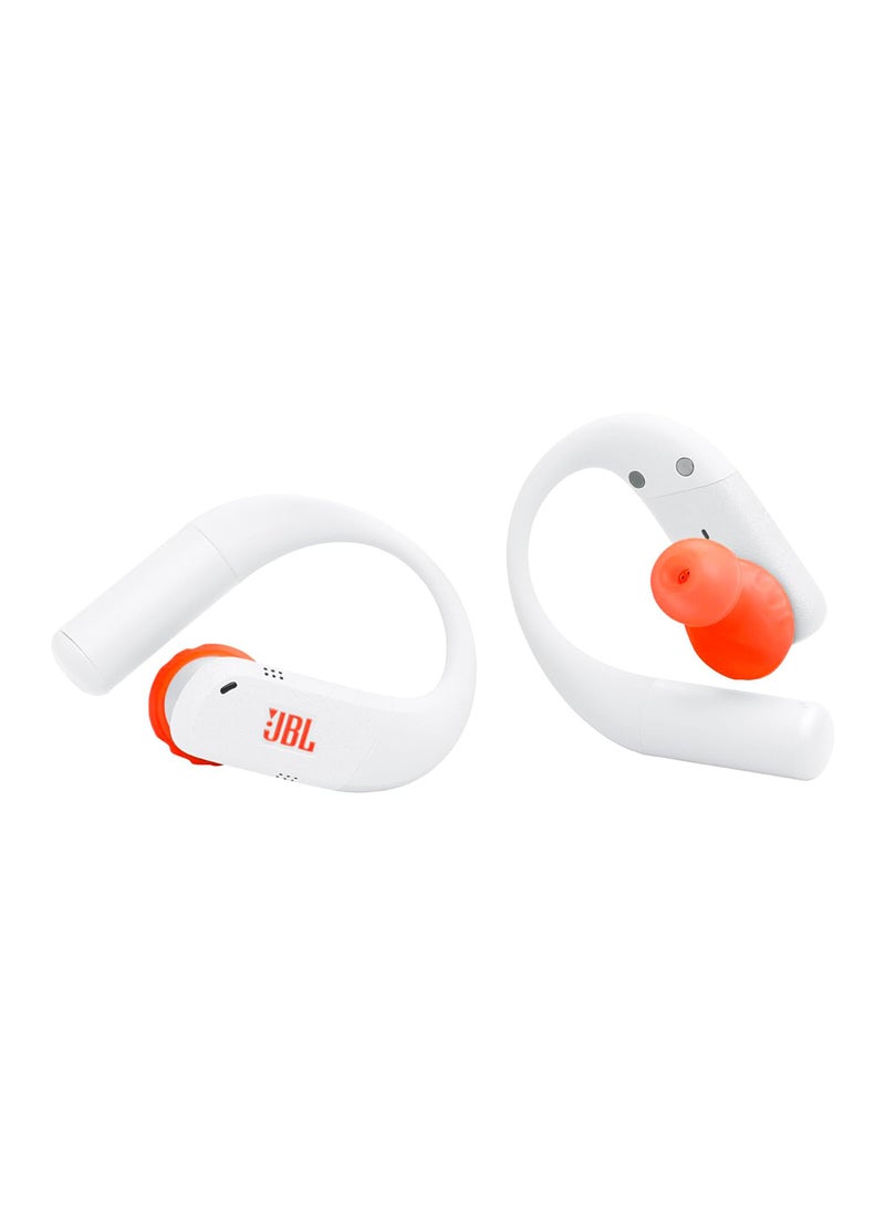 JBL Endurance Peak 4 Noise Cancelling Fully Wireless in-Ear Sports Earbuds with Bluetooth, 48 Hours Battery Life, TwistLock for a Secure Fit, IP68 Waterproof and Dustproof, JBL Pure Bass Sound white - Image 2