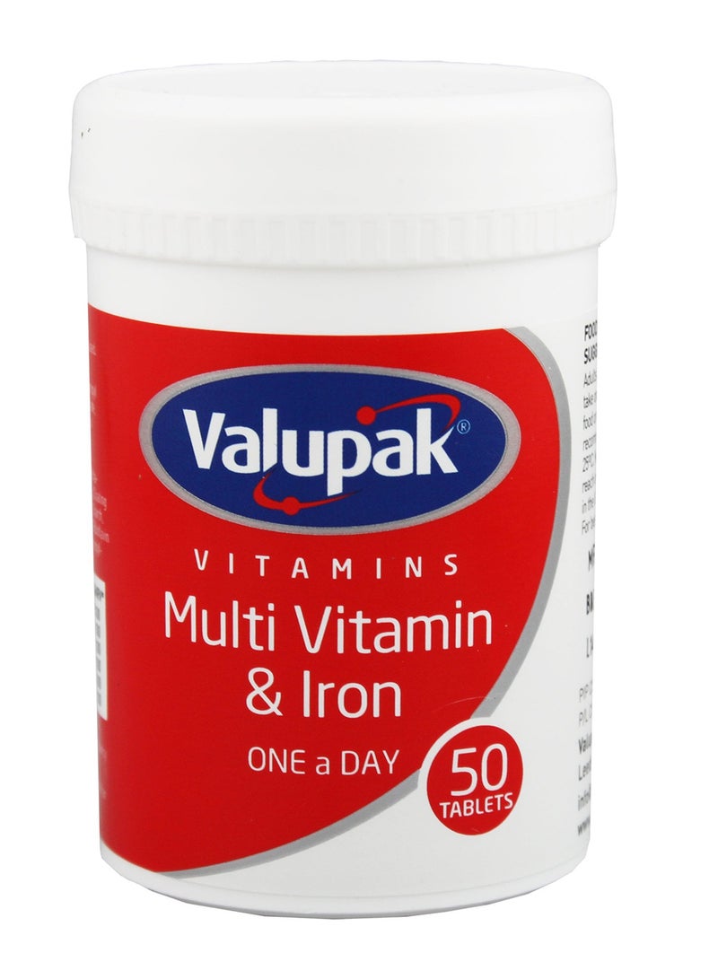 Valupak Multivitamins Plus Iron 50S