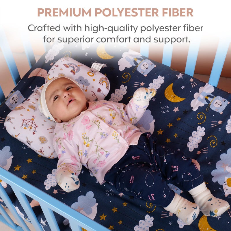 a baby cherry Organic Cotton Baby Pillow for Newborns (0M to 3 Years) - Unisex | Washable | Pillow Cover Included - Image 3