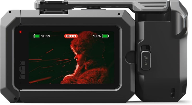 GoPro Mission 1 PRO Grip Edition - Digital Action Camera - 2150mAh Enduro 2 battery 50MP, 1-inch Type image sensor 8K Open Gate, Frame Grabs 44MP 4:3 8K videos using the GoPro Quik app, Bluetooth® audio - Image 4
