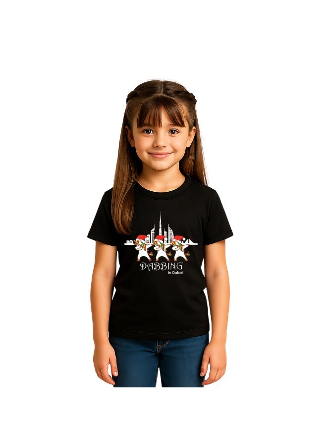 Christmas Themed T-Shirts For Girl Kids-Adorable T-Shirts For Sister's - Image 1