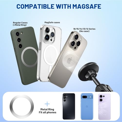 Surfcabin Magnetic Dash Phone Holder for F150, No Punching Required Phone Mount Compatible with 2015-2020 F150 2017-2022 F250 F350, Full Metal Cellphone Mounting Bracket for Most CellPhones - Image 5