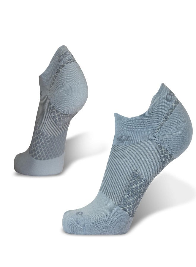 OS1st FS4 No Show Plantar Fasciitis Socks (Pair) for Plantar Fasciitis Relief, Arch Support and Foot Health Featuring Patented FS6 Technology (Medium, Light Grey) - Image 1