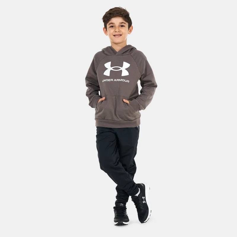 UNDER ARMOUR Kids' UA Rival Fleece Big Logo Hoodie