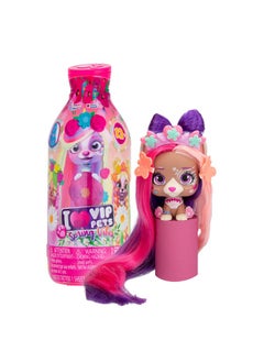 iMC Toys VIP Pets - Spring Vibes Series - Includes 1 VIP Pets Doll, 9 Surprises, 6 Accessories for Hair Styling | Girls & Kids Age 3+  - Image 1
