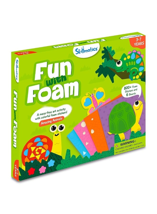 Skillmatics Foam Sticker Art Activity Animals MessFree Fun for Kids 800 3D Foam Stickers DIY Felt Craft Kits Gifts for Boys Girls Ages 3 4 5 6 7 - Image 5