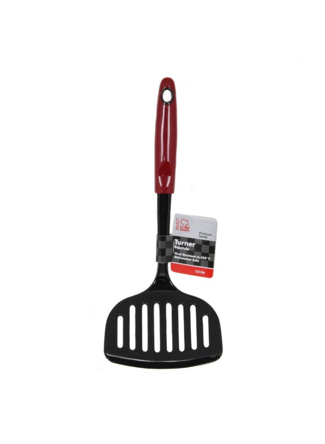 Chef Craft Select Platinum Series Nylon Jumbo Turner Red and Black 12 Inch 12106 - Image 2