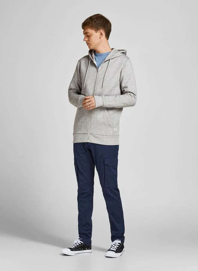 PRODUKT Basic Hooded Sweatshirt with Full Zip