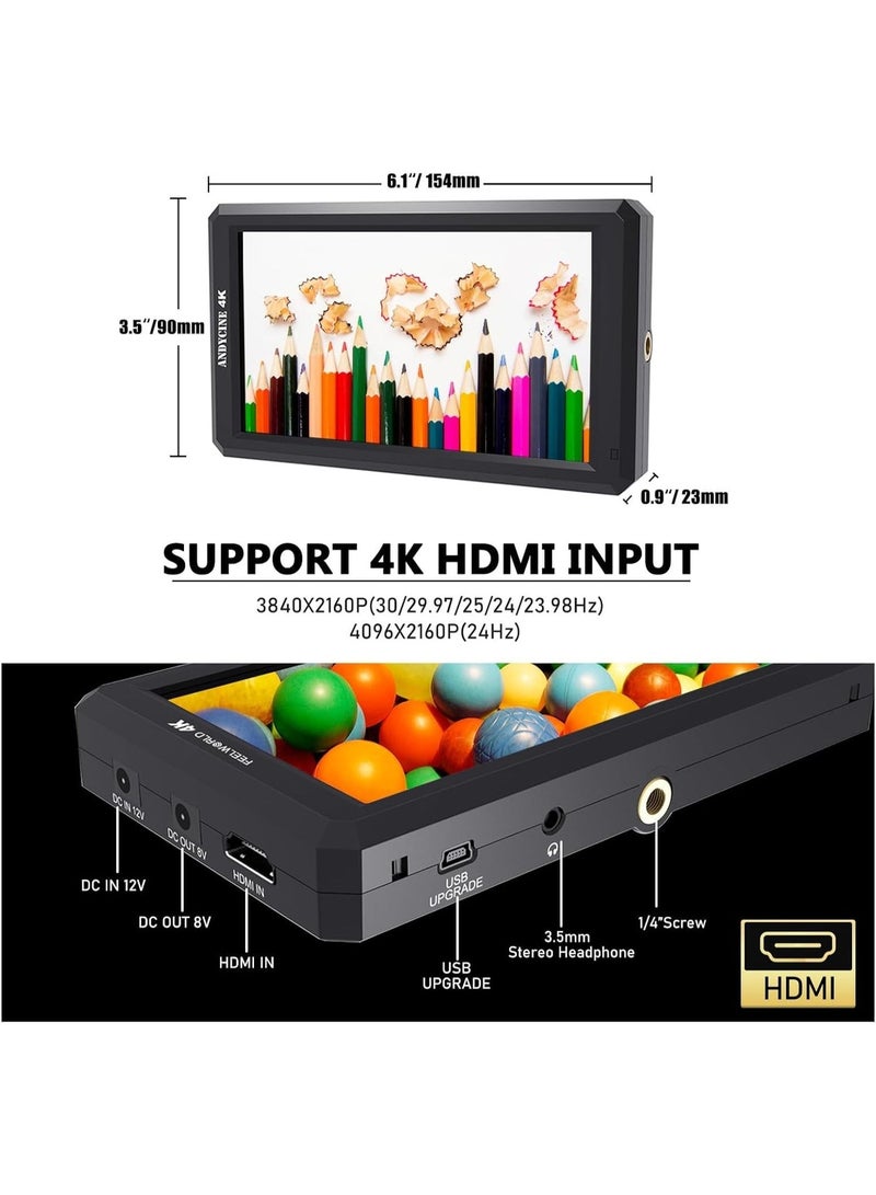 FeelWorld F6 Plus X 5.5" 4K HDMI Monitor - Image 5