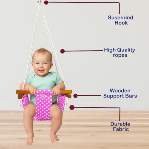 VParents Swing for Kids Indoor Outdoor|jhula for Kids|Baby Garden Swing - Image 3