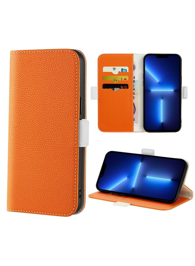 Zaboon Case For iPhone 13 Pro Max Candy Color Litchi Texture Leather Phone Case - Image 1