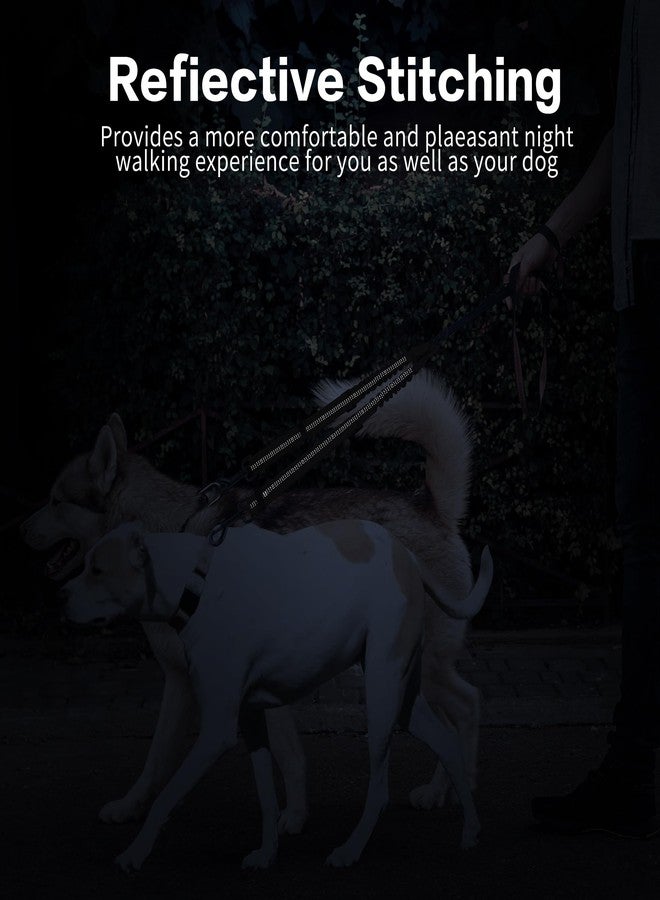 YAODHAOD Double Dog Leash,Two Dog Leash Splitter, No Tangle 360° Swivel Rotation Reflective Lead, Adjustable Length Bungee Heavy Duty Walking Training Dual Extension (Black) - Image 5