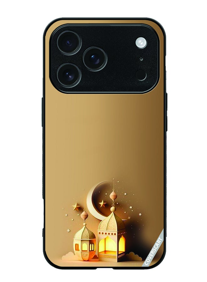 COVERSCART Protective Case Cover For Apple iPhone 17 Pro Max Lantern Design Gold