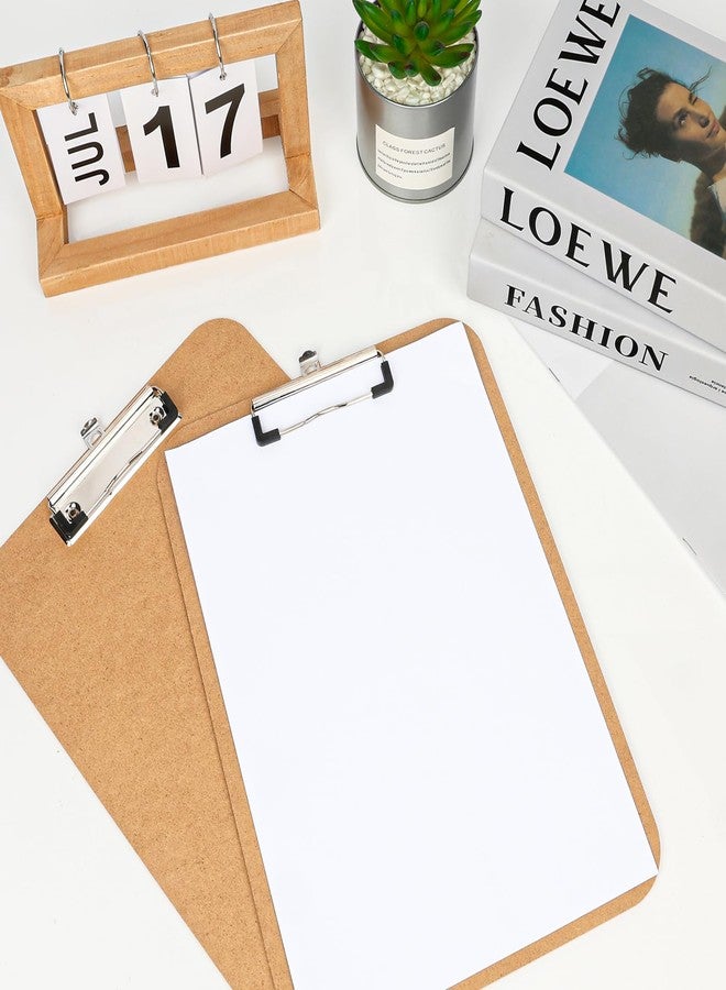 YesBes 24 Pack Clipboards Bulk, Clipboards for Classroom, Letter Size (9 x 12.4 Inch) Wooden Clipboard, Hardboard Office Clipboard, Classroom Supplies - Image 2