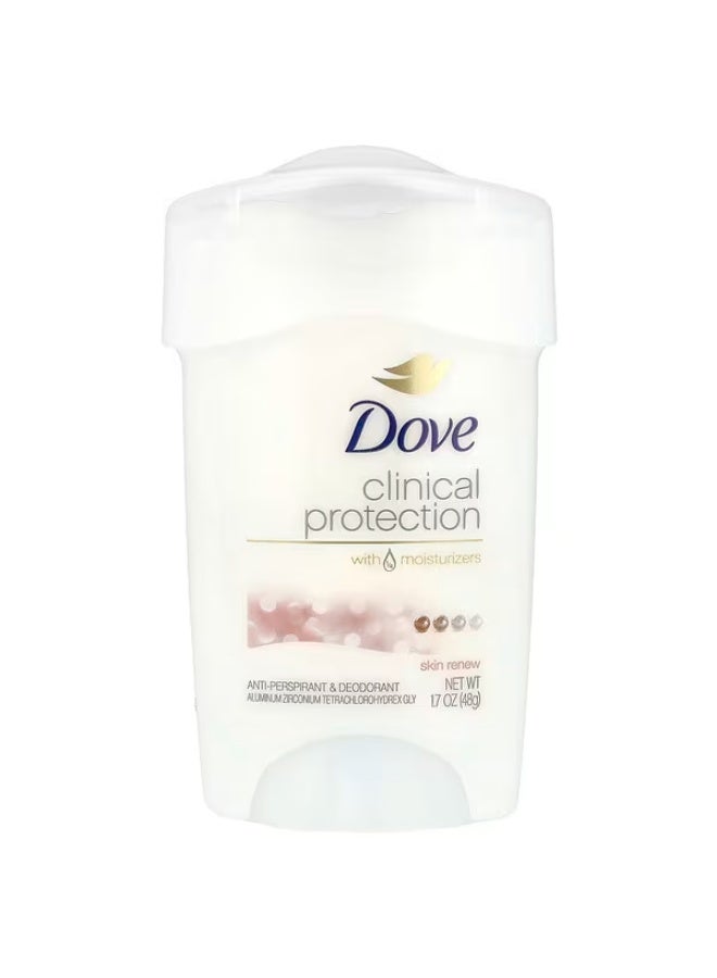 Dove, Clinical Protection, Anti-Perspirant Deodorant, Skin Renew, 1.7 oz (48 g)