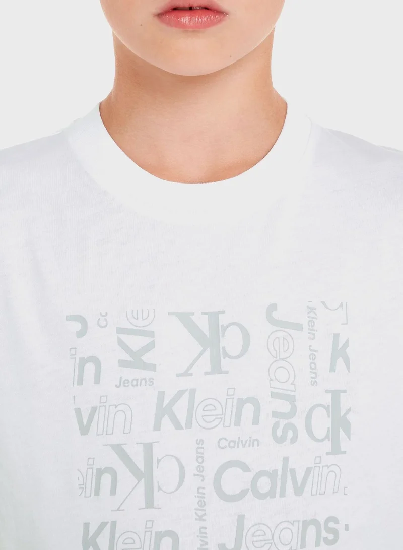 Calvin Klein Jeans Youth All Over Print T-Shirt