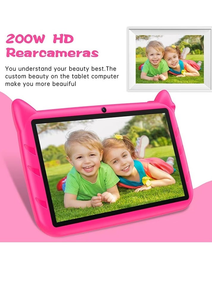 AROAQ Kids Tablet, 7 Inch Kids Learning Toy Computer With Wifi, 400mah Battery Dual Cameras Kids Pad, Portable Children Smart Tablet With Quad Core Processor, (1pc, 32G, Red)  - Image 5