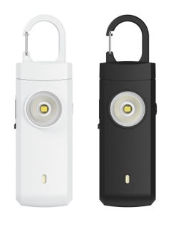 Y&D Rechargeable Personal Alarm for Women, Self Defense Keychain Siren Keychains Safety, SOS Light, Type-C USB Charging, Key Ring Kids, 2PCS  - Image 1